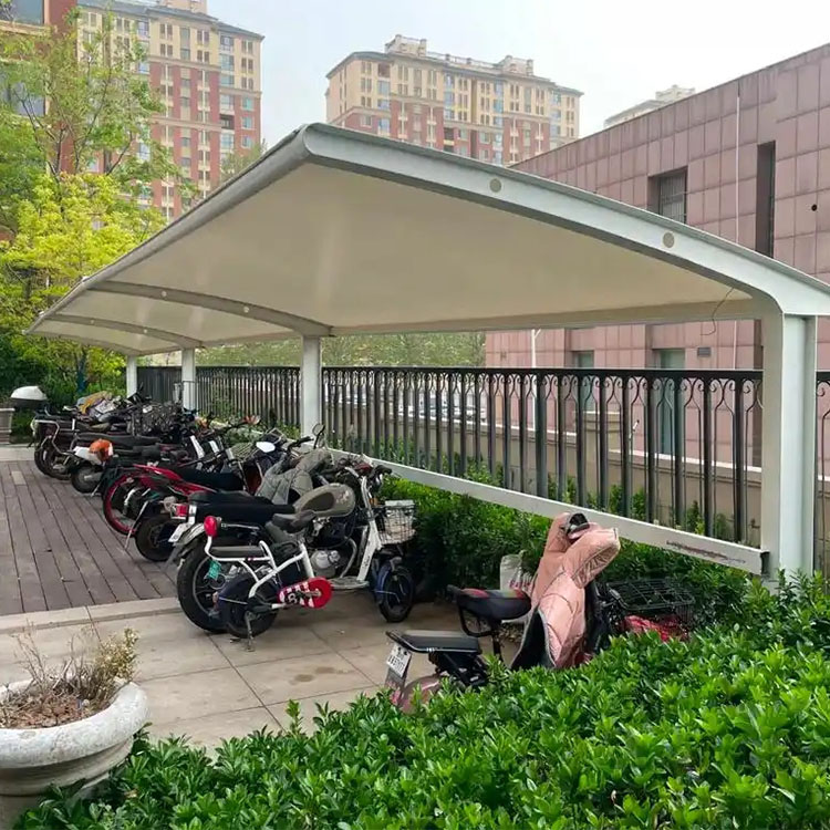 平江县膜结构电动车棚